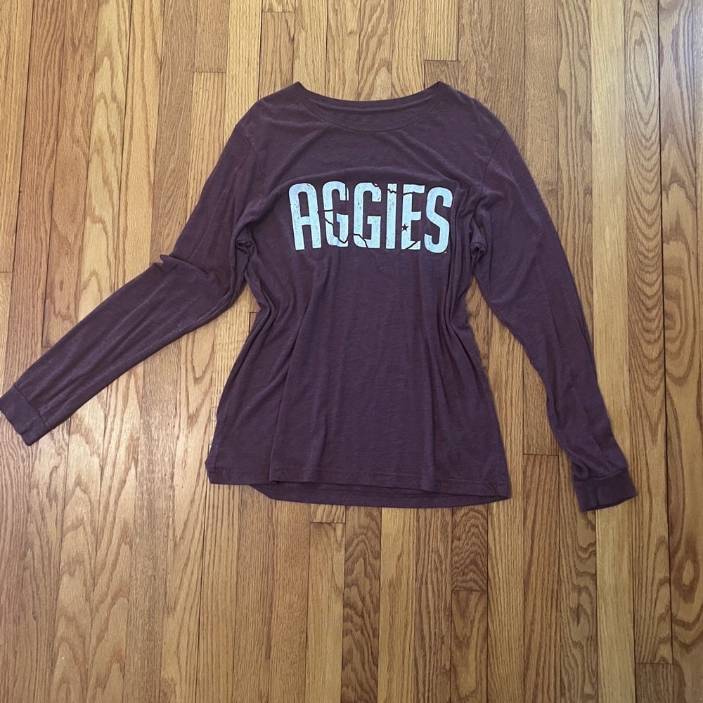 Women's Long Sleeve Aggies Top